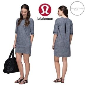 LULULEMON Get It On Dress - Size 2 - Burlap Texture Black Dune